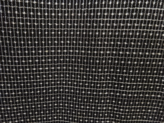 JAPANESE KIMONO / ANTIQUE DORO OSHIMA TSUMUGI MENS KIMONO